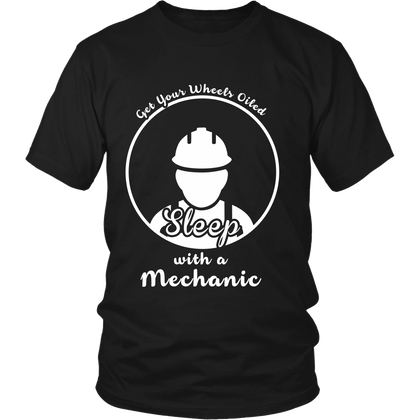 FunkyShirty Get Your Wheels Oiled Sleep with a Mechanic (Men)  Creative Design - FunkyShirty