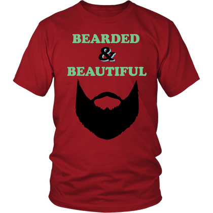 FunkyShirty Bearded & Beautiful  Creative Design - FunkyShirty