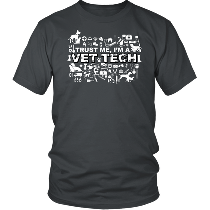 FunkyShirty Trust me Im VET TECH (Men)  Creative Design - FunkyShirty