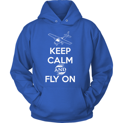 FunkyShirty Keep Calm and Fly On (Women)  Creative Design - FunkyShirty