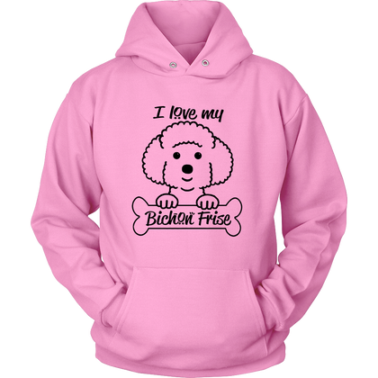 FunkyShirty I Love My Bichon Frise (WOMen)  Creative Design - FunkyShirty