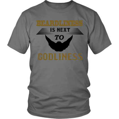 FunkyShirty Beardlines is next to Godliness  Creative Design - FunkyShirty