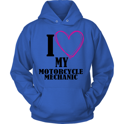 FunkyShirty I Love my Motorcycle Mechanic  Creative Design - FunkyShirty