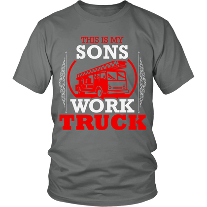 FunkyShirty This is my Sons Work Truck (Men)  Creative Design - FunkyShirty