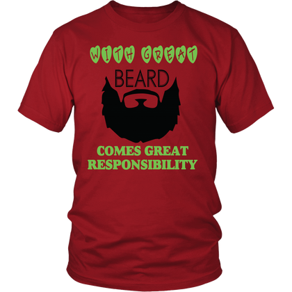 FunkyShirty With Great Beard Comes Great Rsponsibility 2  Creative Design - FunkyShirty