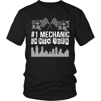 FunkyShirty # 1 Mechanic in Newyork (Men)  Creative Design - FunkyShirty