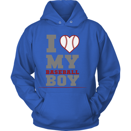 FunkyShirty I Love my Baseball Boy  Creative Design - FunkyShirty
