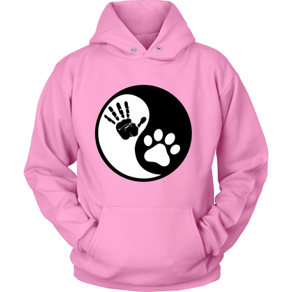 FunkyShirty Hand Paw Yin & Yang (WOMEN)  Creative Design - FunkyShirty
