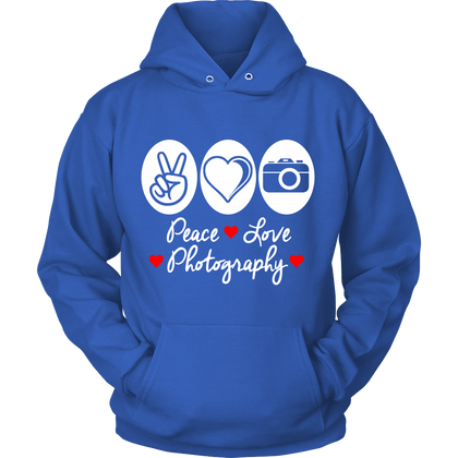 FunkyShirty Peace Love Photography ( Women)  Creative Design - FunkyShirty