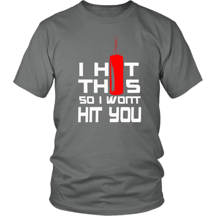 FunkyShirty I HIt This so I Wont Hit You (Men)  T-shirt - FunkyShirty