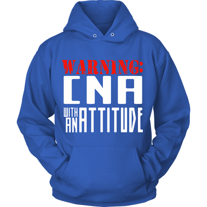 FunkyShirty Warning CNA with an Attitude (Women)  Creative Design - FunkyShirty