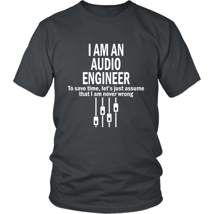 FunkyShirty I am an Audio Englineer (Men)  Creative Design - FunkyShirty