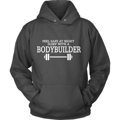 FunkyShirty Feel Safe at Night Sleep With a BOdyBuilder (Women)  Creative Design - FunkyShirty