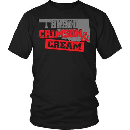 FunkyShirty I Bleed Crimson & Cream Men)  Creative Design - FunkyShirty