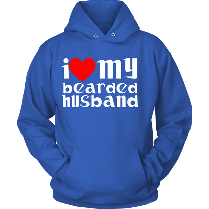 FunkyShirty I Love my bearded Husband  Creative Design - FunkyShirty