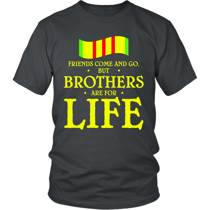 FunkyShirty Friends come and Go but Brothers are for Life (Men)  Creative Design - FunkyShirty