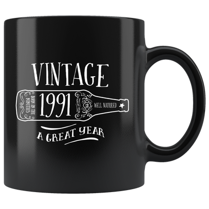 Vintage 1991 - Black Mug