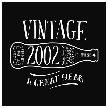 Vintage 2002 - Black Mug