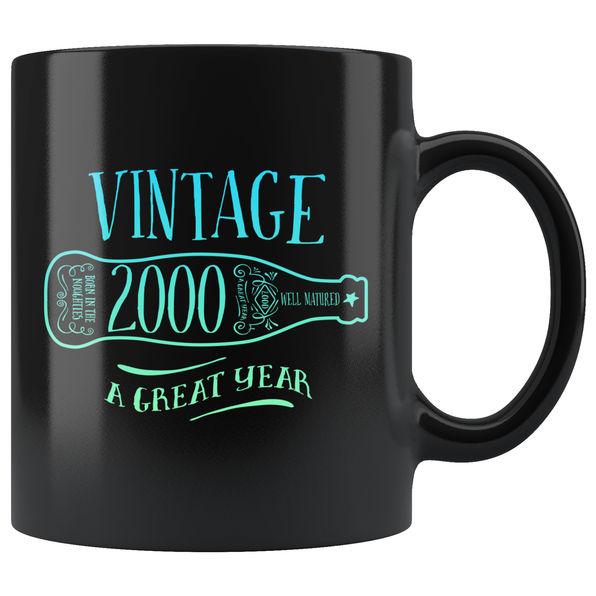 Vintage 2000 - Black Mug