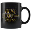 Vintage 1970 - Black Mug