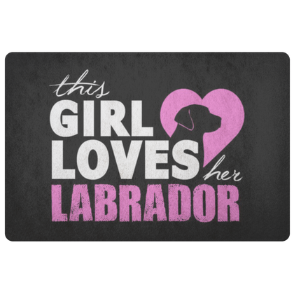 This Girl Loves Her Labrador - Doormat