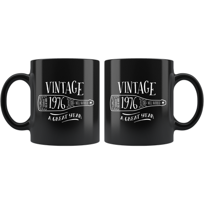 Vintage 1976 - Black Mug