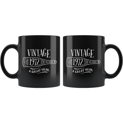 Vintage 1972 - Black Mug