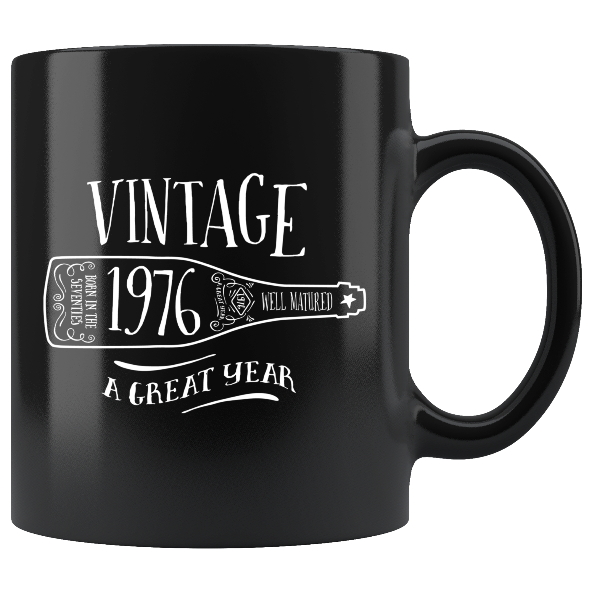 Vintage 1976 - Black Mug